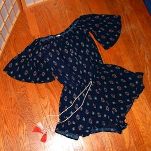 Surf Gypsy Print Romper